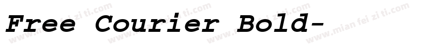 Free Courier Bold字体转换